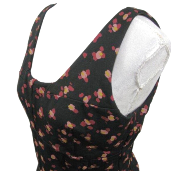 Cabi Distorted Flower Print Double Knit Cropped Tank Size Medium - Picture 2 of 6